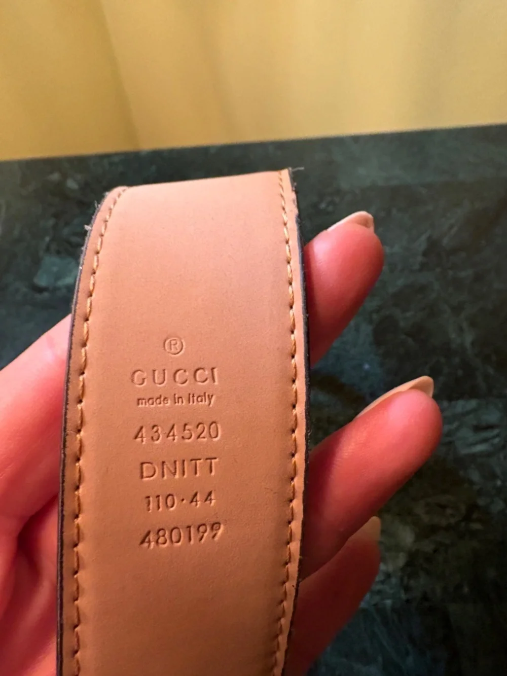 Gucci floral belt size 110